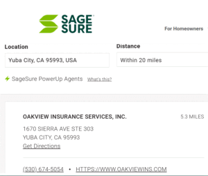 SageSure Insurance Agent Coverage for Yuba, Sutter, Glenn, Colusa, Yolo Counties
